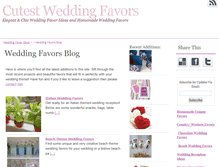 Tablet Screenshot of cutestweddingfavors.com